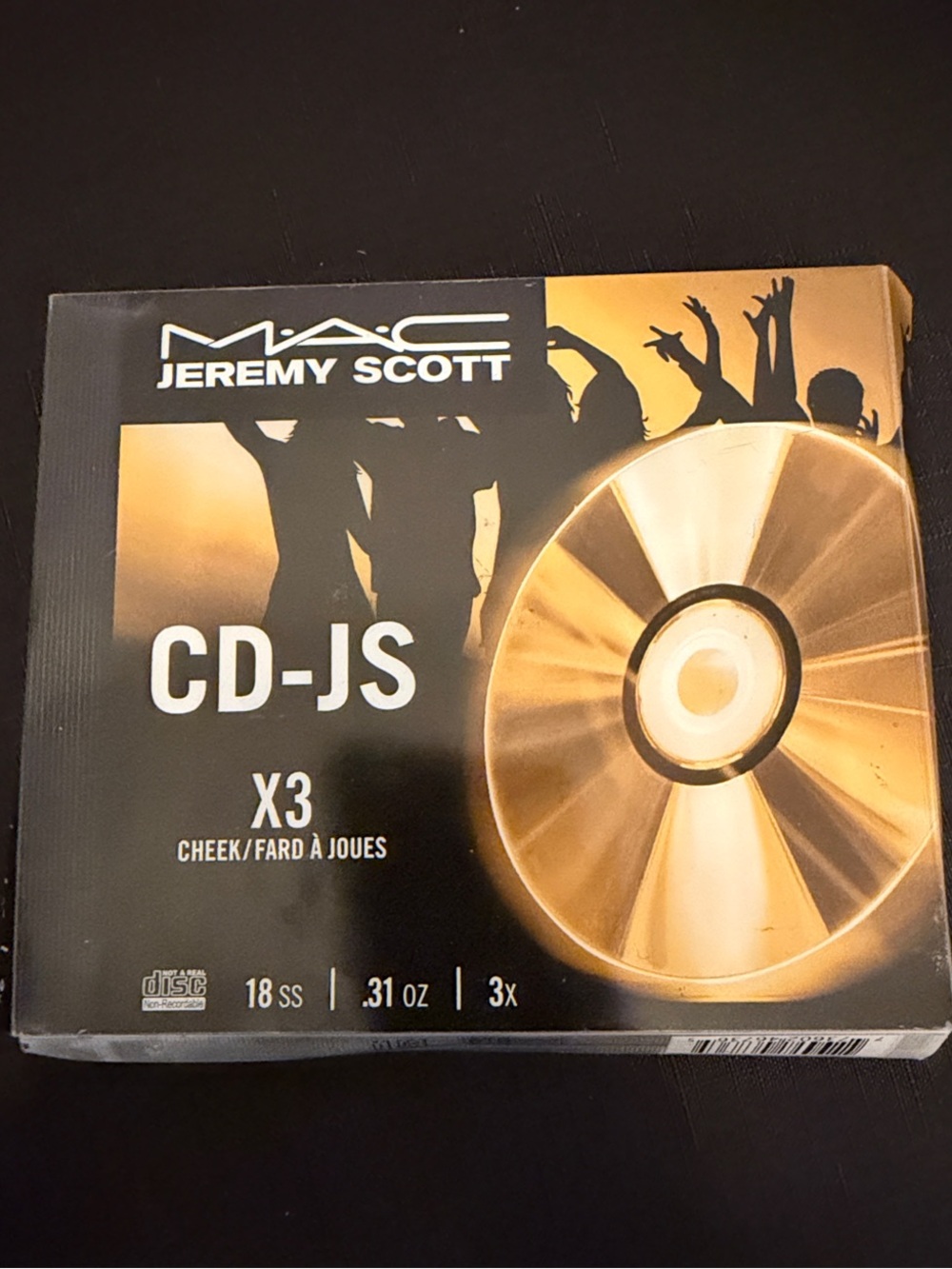 MAC Jeremy Scott CD-JS X3 Cheek Palette - Gold and Black